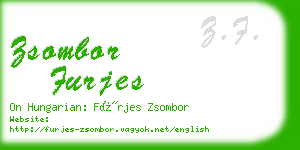 zsombor furjes business card